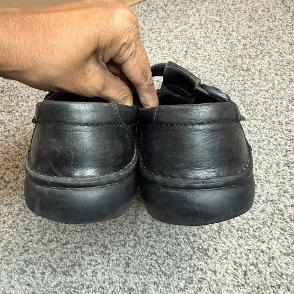Footprints Birkenstock Black Leather Madeira Fisherman Sandal Women EU 37 US 6.5